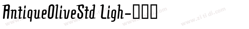 Antique0liveStd Ligh字体转换